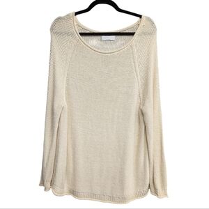 Old Navy Cream Loose Knit Sweater XL